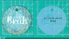 Load image into Gallery viewer, Family Name Inserts for 3.5" Circle molds - Silicone Freshie Mold