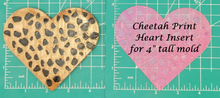 Load image into Gallery viewer, 4" Heart Inserts - Silicone Freshie Molds