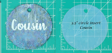 Load image into Gallery viewer, Family Name Inserts for 3.5" Circle molds - Silicone Freshie Mold