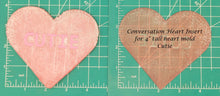 Load image into Gallery viewer, 4" Heart Inserts - Silicone Freshie Molds