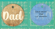 Load image into Gallery viewer, Family Name Inserts for 3.5" Circle molds - Silicone Freshie Mold
