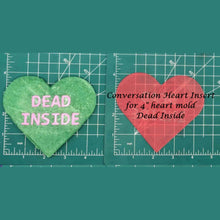 Load image into Gallery viewer, 4" Heart Inserts - Silicone Freshie Molds