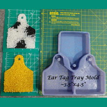 Load image into Gallery viewer, Cow Ear Tag - Silicone Freshie Mold