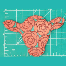 Load image into Gallery viewer, Cow Head Inserts - Silicone Freshie Mold