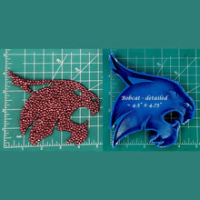 Load image into Gallery viewer, Bobcat Cougar Panther Wildcat Bearcat School Mascot - Silicone Freshie Mold