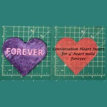 Load image into Gallery viewer, 4" Heart Inserts - Silicone Freshie Molds