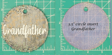 Load image into Gallery viewer, Family Name Inserts for 3.5" Circle molds - Silicone Freshie Mold