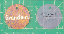 Load image into Gallery viewer, Family Name Inserts for 3.5" Circle molds - Silicone Freshie Mold