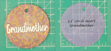 Load image into Gallery viewer, Family Name Inserts for 3.5" Circle molds - Silicone Freshie Mold