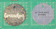 Load image into Gallery viewer, Family Name Inserts for 3.5" Circle molds - Silicone Freshie Mold