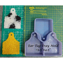 Load image into Gallery viewer, Cow Ear Tag - Silicone Freshie Mold