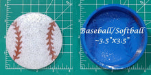 Load image into Gallery viewer, 3.5" Sports Ball Tray - Silicone Freshie Mold