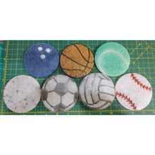 Load image into Gallery viewer, 3.5" Sports Ball Tray - Silicone Freshie Mold