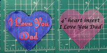 Load image into Gallery viewer, 4" Heart Inserts - Silicone Freshie Molds