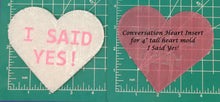 Load image into Gallery viewer, 4" Heart Inserts - Silicone Freshie Molds