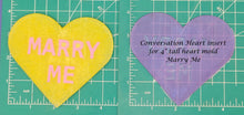 Load image into Gallery viewer, 4" Heart Inserts - Silicone Freshie Molds