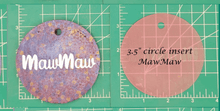 Load image into Gallery viewer, Family Name Inserts for 3.5" Circle molds - Silicone Freshie Mold