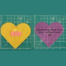 Load image into Gallery viewer, 4" Heart Inserts - Silicone Freshie Molds