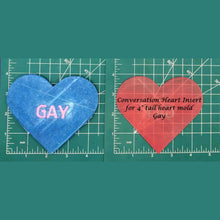 Load image into Gallery viewer, 4" Heart Inserts - Silicone Freshie Molds