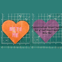 Load image into Gallery viewer, 4" Heart Inserts - Silicone Freshie Molds