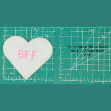Load image into Gallery viewer, 4" Heart Inserts - Silicone Freshie Molds