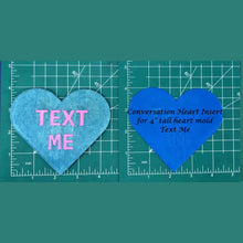 Load image into Gallery viewer, 4" Heart Inserts - Silicone Freshie Molds