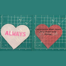 Load image into Gallery viewer, 4" Heart Inserts - Silicone Freshie Molds