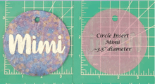 Load image into Gallery viewer, Family Name Inserts for 3.5" Circle molds - Silicone Freshie Mold