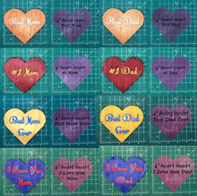 Load image into Gallery viewer, 4" Heart Inserts - Silicone Freshie Molds