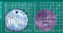 Load image into Gallery viewer, Family Name Inserts for 3.5" Circle molds - Silicone Freshie Mold
