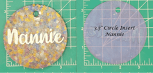 Load image into Gallery viewer, Family Name Inserts for 3.5" Circle molds - Silicone Freshie Mold