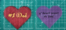 Load image into Gallery viewer, 4" Heart Inserts - Silicone Freshie Molds
