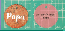 Load image into Gallery viewer, Family Name Inserts for 3.5" Circle molds - Silicone Freshie Mold