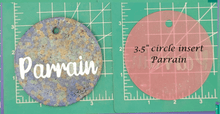 Load image into Gallery viewer, Family Name Inserts for 3.5" Circle molds - Silicone Freshie Mold