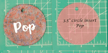 Load image into Gallery viewer, Family Name Inserts for 3.5" Circle molds - Silicone Freshie Mold