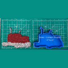 Load image into Gallery viewer, Corner Semi - Double Cab - Silicone Freshie Mold