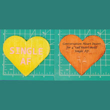 Load image into Gallery viewer, 4" Heart Inserts - Silicone Freshie Molds
