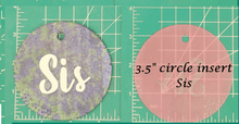 Load image into Gallery viewer, Family Name Inserts for 3.5" Circle molds - Silicone Freshie Mold
