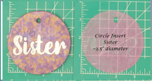 Load image into Gallery viewer, Family Name Inserts for 3.5" Circle molds - Silicone Freshie Mold