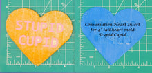 Load image into Gallery viewer, 4" Heart Inserts - Silicone Freshie Molds