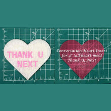 Load image into Gallery viewer, 4" Heart Inserts - Silicone Freshie Molds
