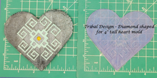 Load image into Gallery viewer, 4" Heart Inserts - Silicone Freshie Molds