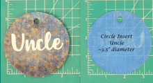 Load image into Gallery viewer, Family Name Inserts for 3.5" Circle molds - Silicone Freshie Mold