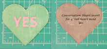 Load image into Gallery viewer, 4" Heart Inserts - Silicone Freshie Molds