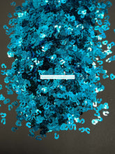 Load image into Gallery viewer, Aquamarine Leopard Spots Shape Glitter