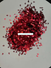 Load image into Gallery viewer, Red Leopard Spots Shape Glitter