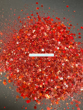 Load image into Gallery viewer, Fire Truck Red Holographic Chunky Mix Glitter