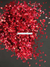 Load image into Gallery viewer, Red Leopard Spots Shape Glitter
