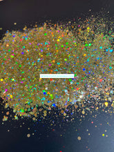 Load image into Gallery viewer, Golden Dreams Holographic Chunky Mix Glitter