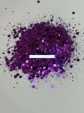 Load image into Gallery viewer, Sparkly Grape Chunky Mixed Glitter